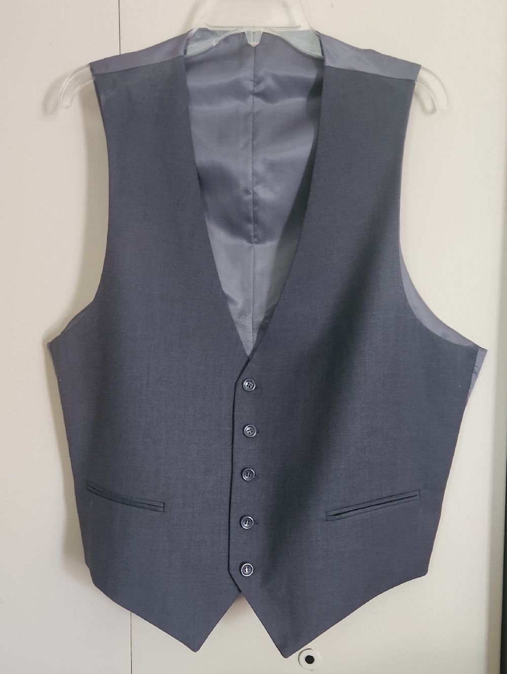 J18 Caravelli Italy classic Men’s Gray Suit Vest - Tailored Formal Waistcoat